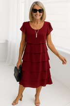 Riley | Women's Layered Midi Dress | Occasion Wear-Women Dress-Pick NewYork