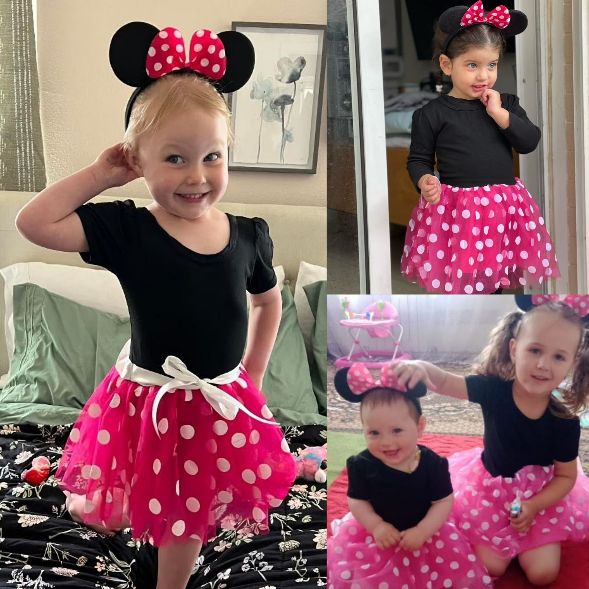 Daisy | Girls Polka Dot Costume Dress | Bow Waist Layered Skirt Fancy Dress Wear-Kids Costume-Pick NewYork