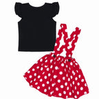 Daisy | Girls Polka Dot Costume Dress | Bow Waist Layered Skirt Fancy Dress Wear-Kids Costume-Pick NewYork