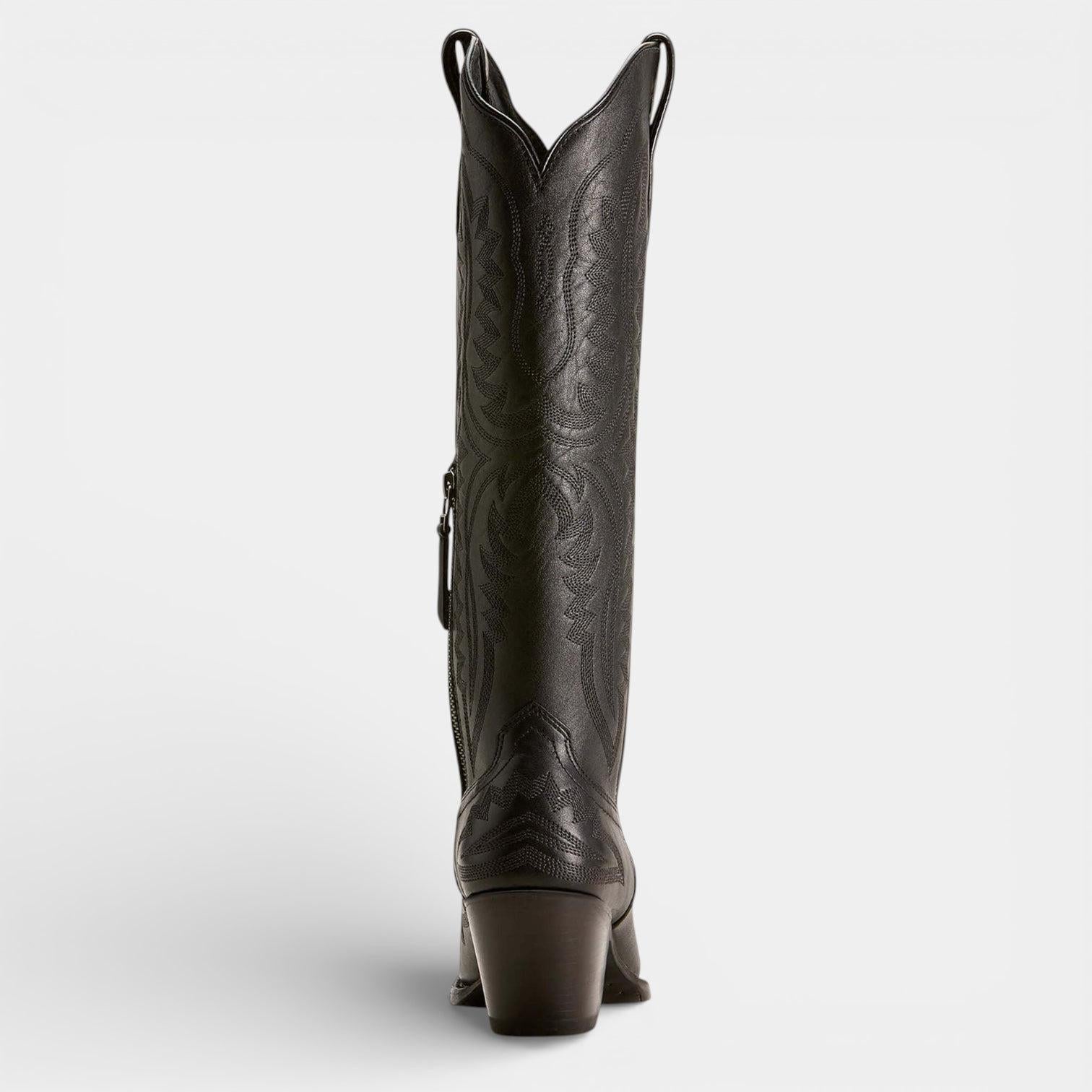 Dakota | Women's Western Knee High Boots | Embroidered Block Heel-Women Shoes-Pick NewYork