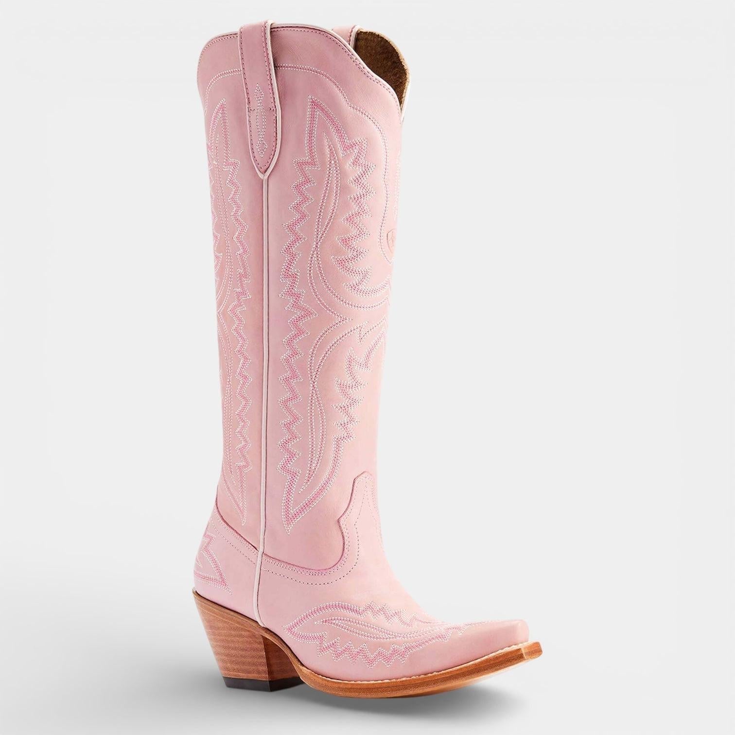 Dakota | Women's Western Knee High Boots | Embroidered Block Heel-Women Shoes-Pick NewYork
