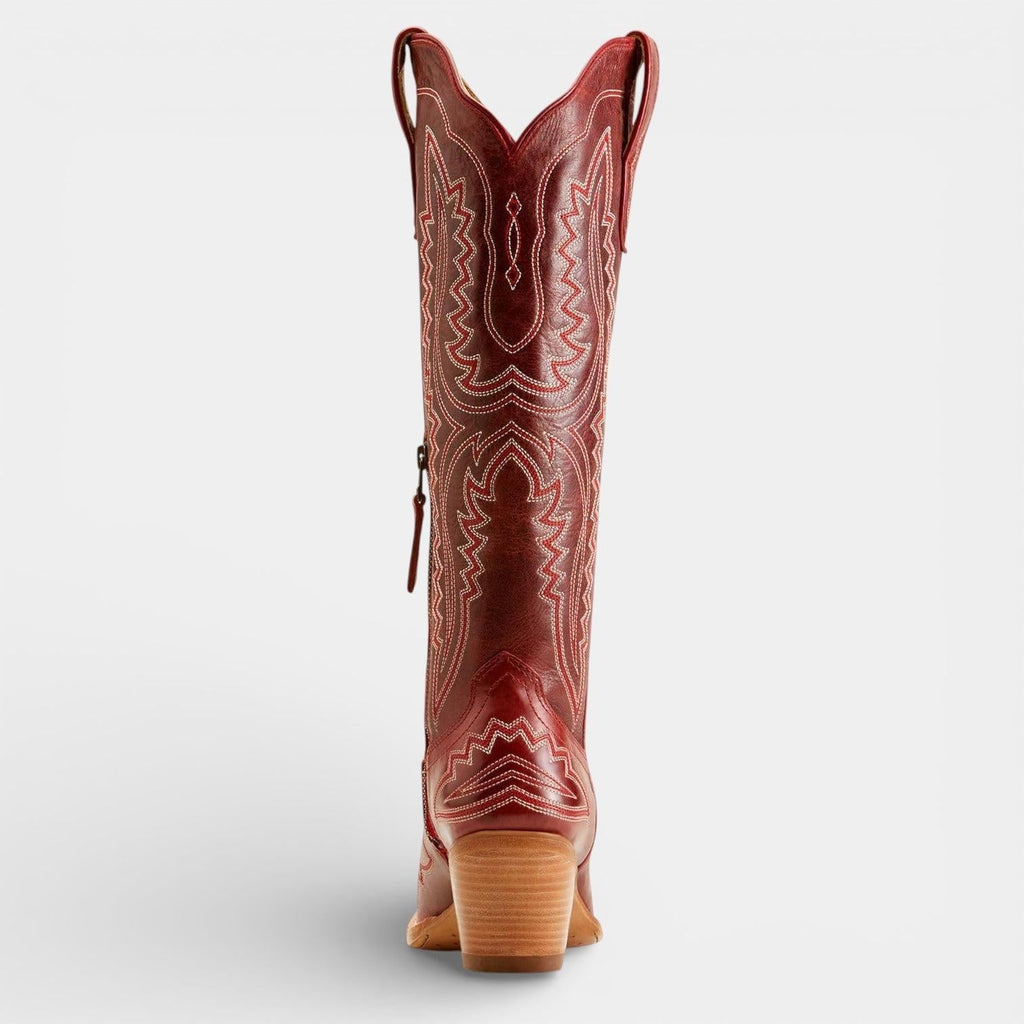 Dakota | Women's Western Knee High Boots | Embroidered Block Heel-Women Shoes-Pick NewYork