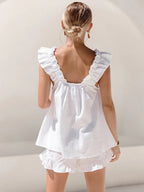 Daphne | Women's Two Piece Set | Ruffle Top Vacation Outfit-Women Set-Pick NewYork