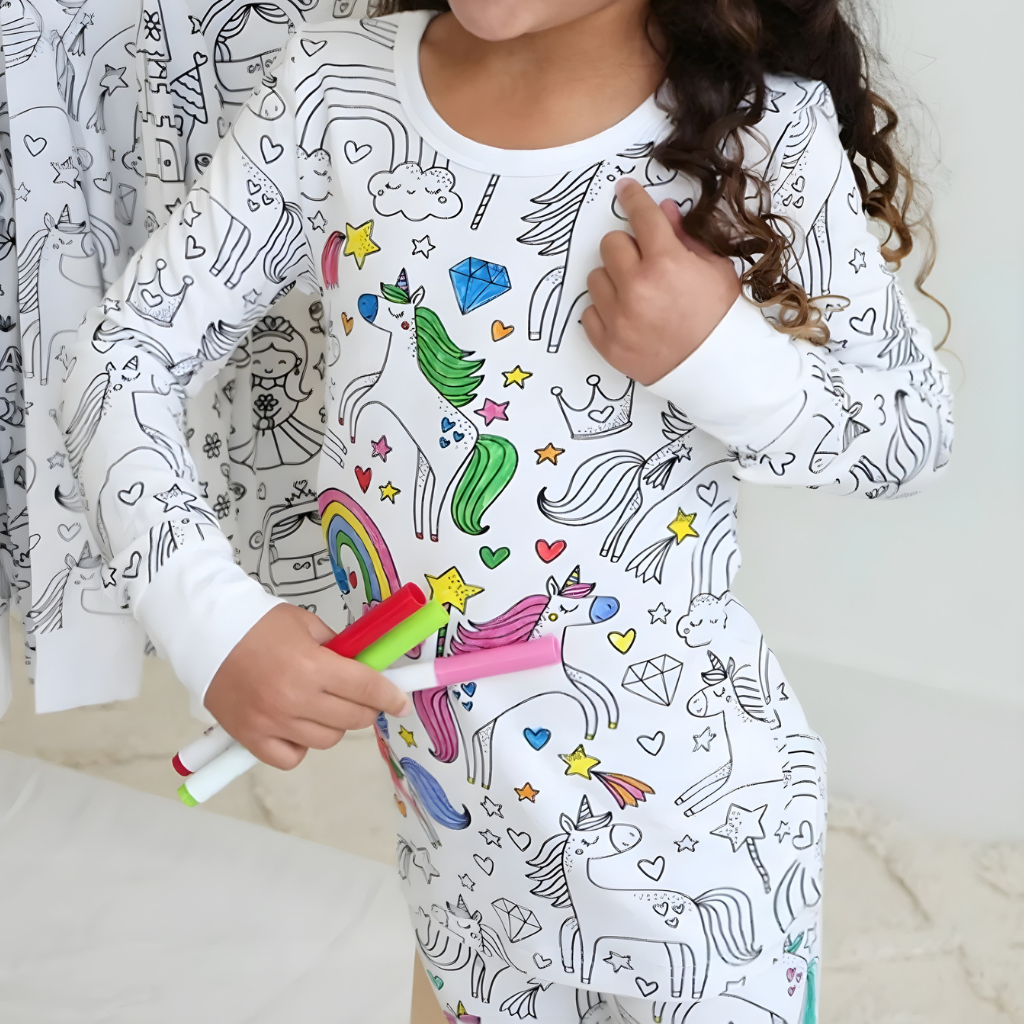 Noelle | Kids Christmas Pajama Set | Holiday Print Sleepwear-Kids Pajama-Pick NewYork