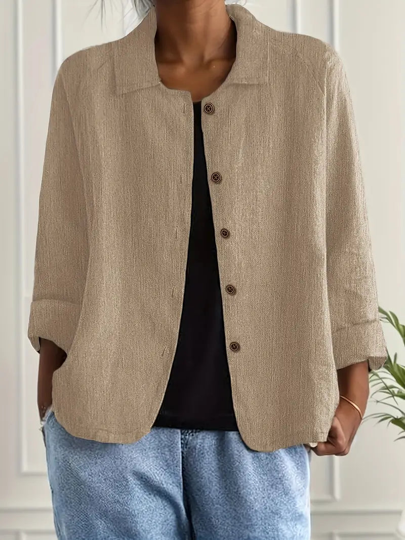 Ava | Women's Button Front Shirt | Long Sleeve-Women Shirt-Pick NewYork