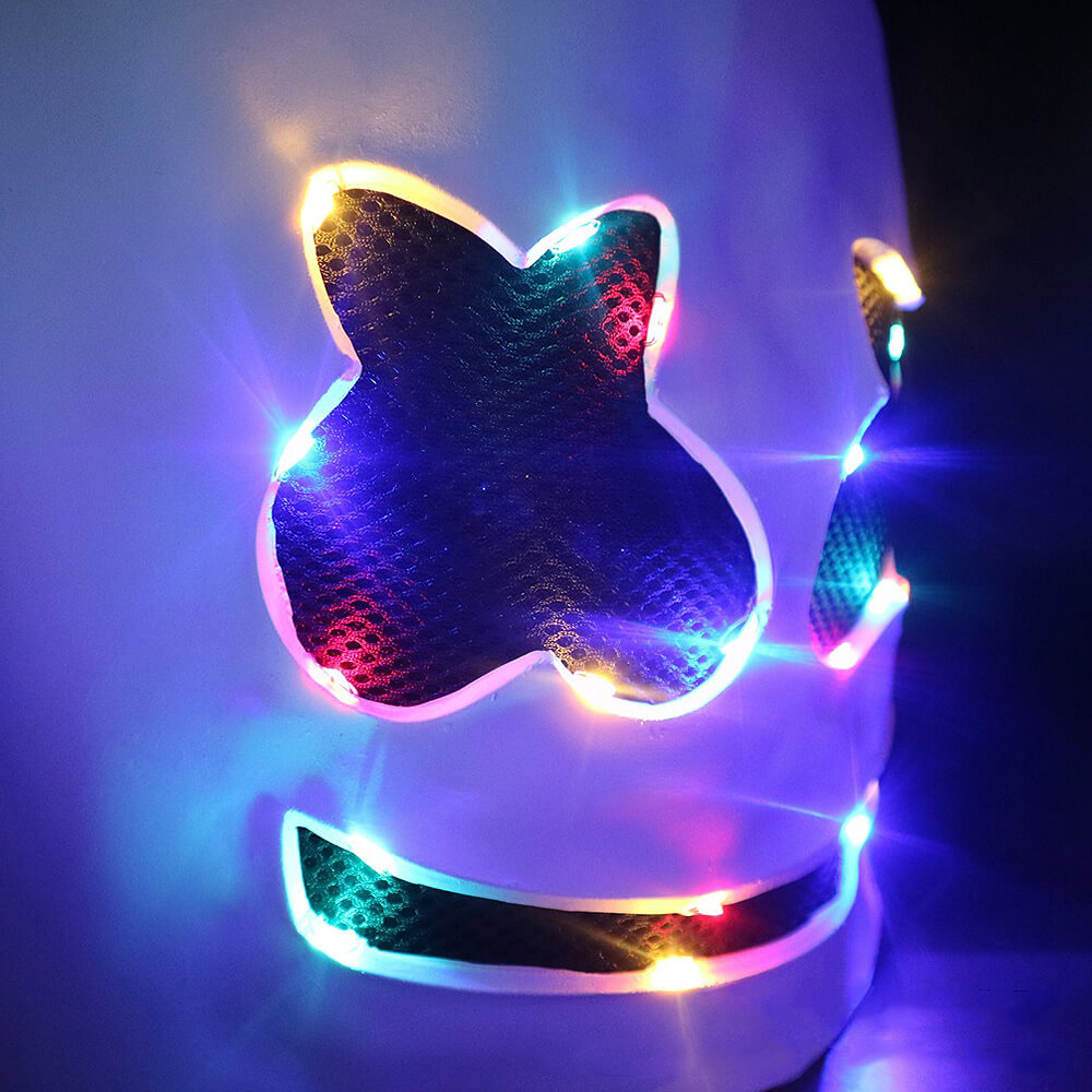 Jaxon | Unisex Marshmello Costume Set | LED Helmet Cosplay Outfit-Costume Set-Pick NewYork