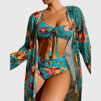 Amelia | Women's Tropical Bikini Set | Three Piece Swimwear-Women Swimsuit-Pick NewYork