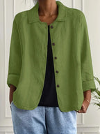 Ava | Women's Button Front Shirt | Long Sleeve-Women Shirt-Pick NewYork