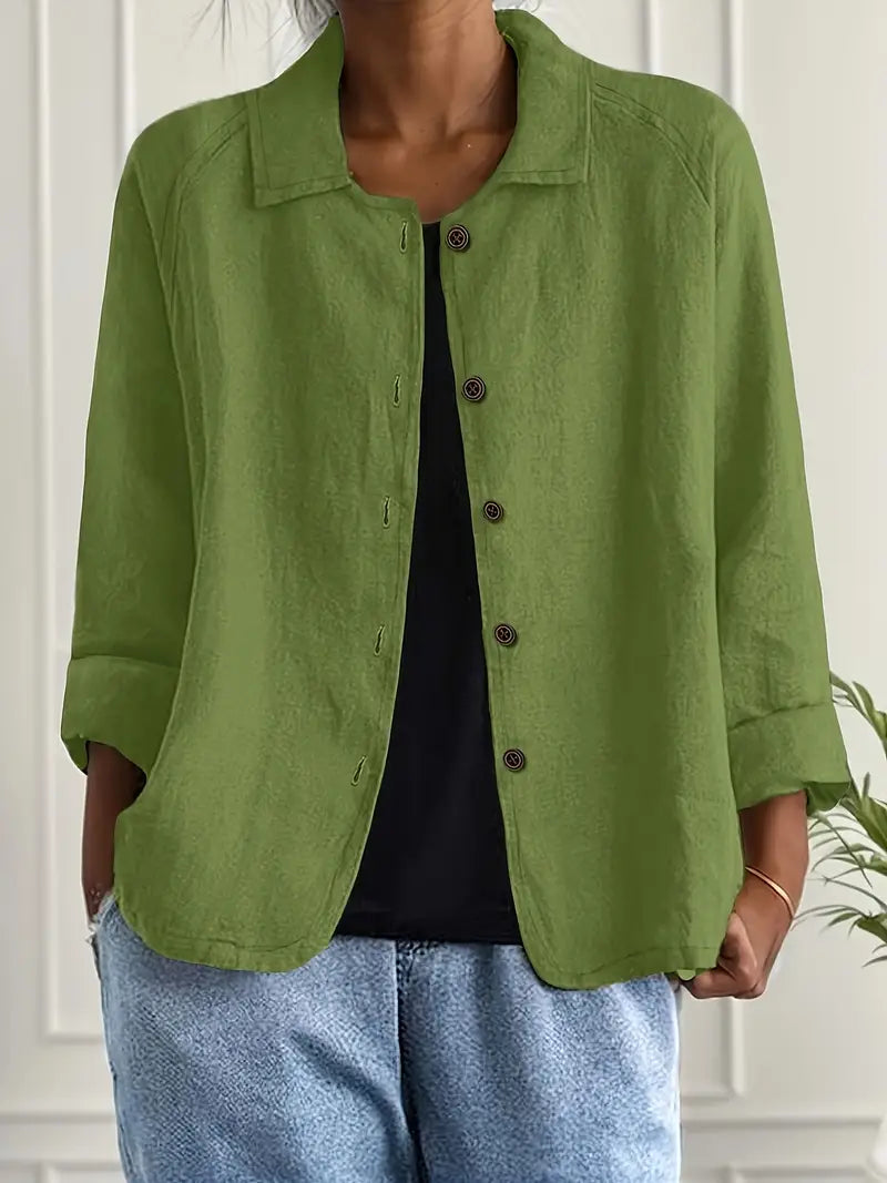 Ava | Women's Button Front Shirt | Long Sleeve-Women Shirt-Pick NewYork