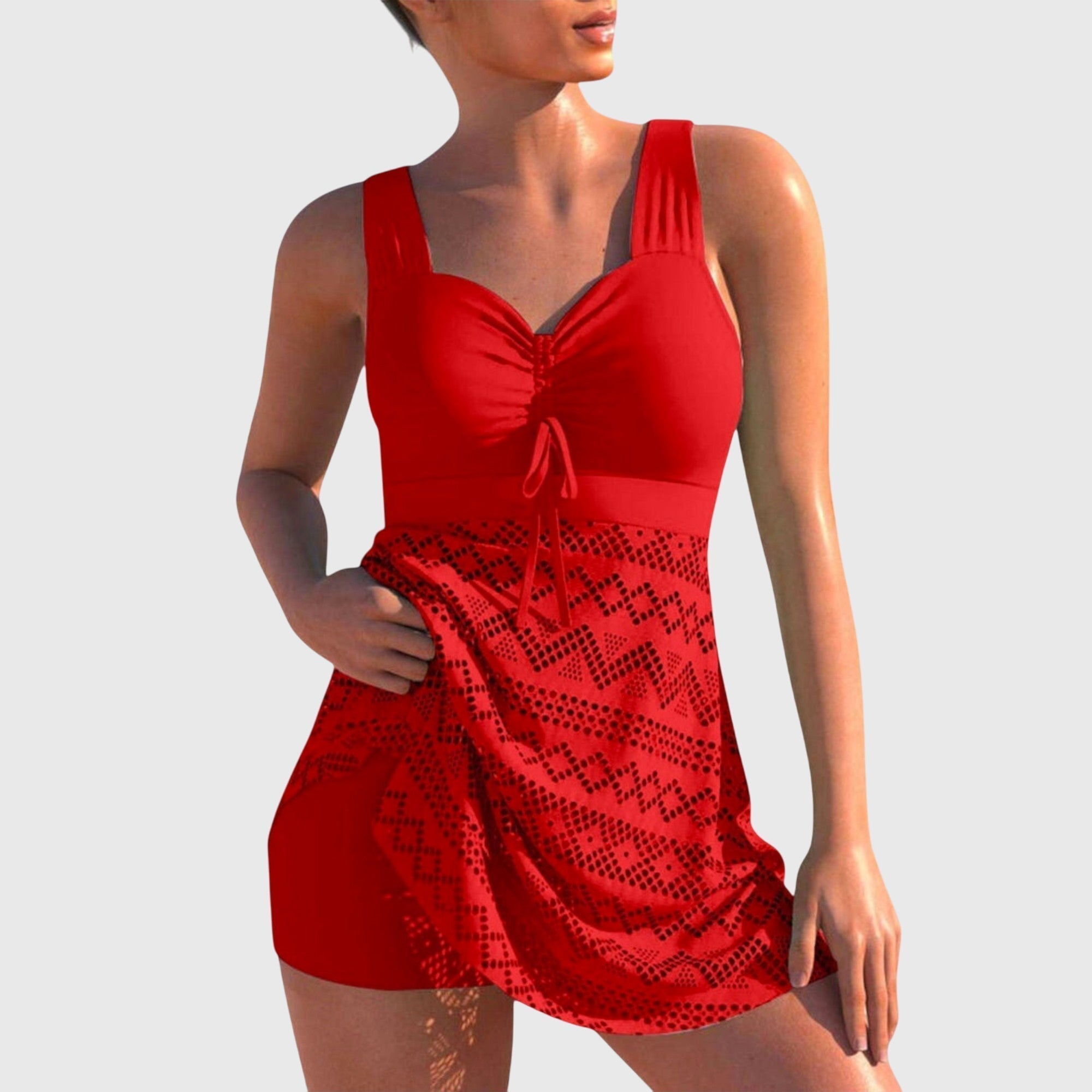 Eleanor | Women's Swim Dress Set | Skirt Beachwear-Women Swimsuit-Pick NewYork