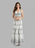 Eliana | Women's Printed Two Piece Set | Crop Top Vacation Wear-Women Set-Pick NewYork