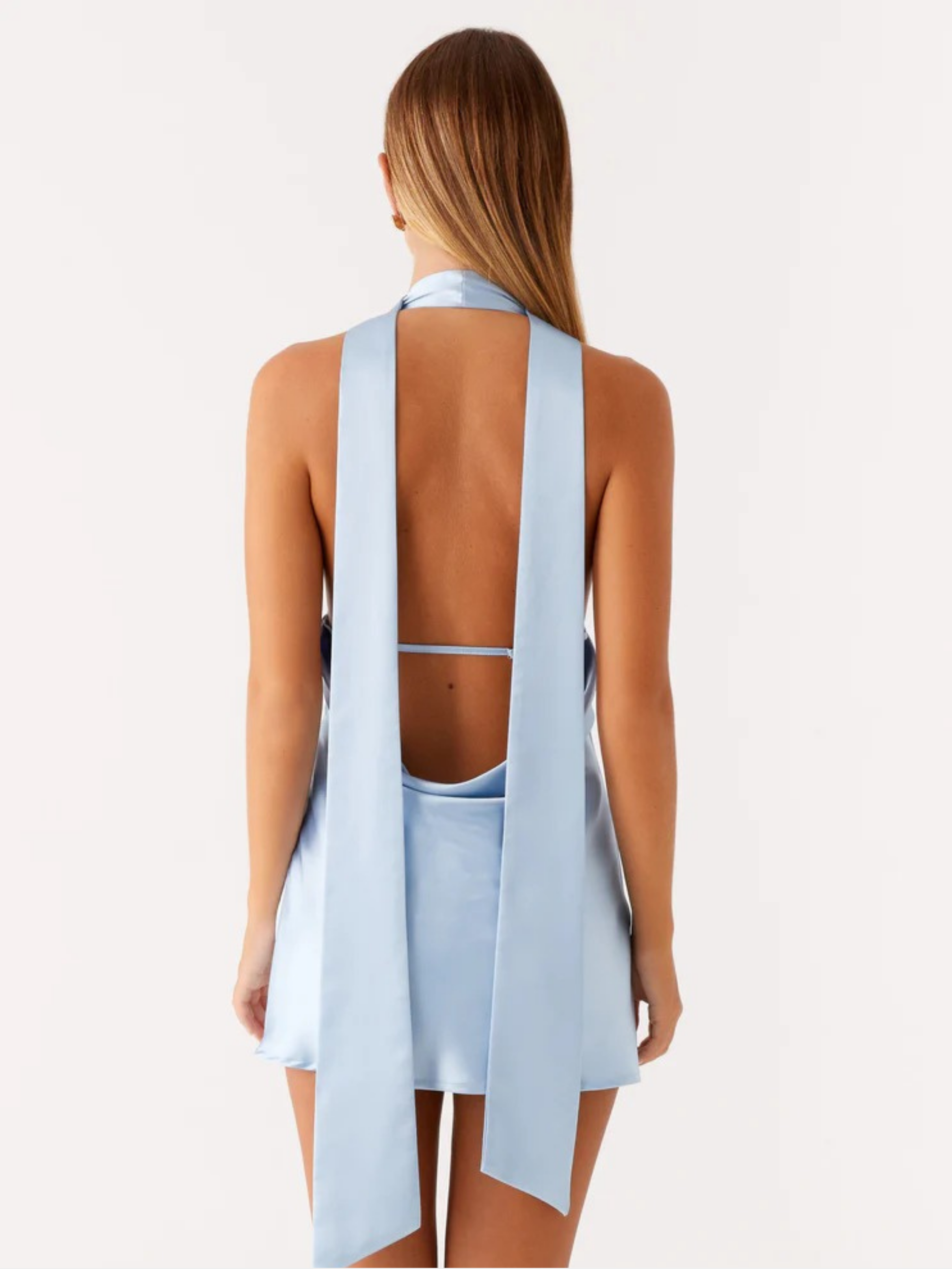 Elodie | Women's Halter Mini Dress | Open Back Vacation Dress-Women Dress-Pick NewYork