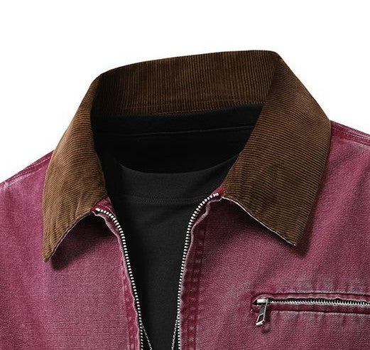 Caleb | Men’s Bomber Jacket | Zip Front Ribbed Trim-Pick NewYork