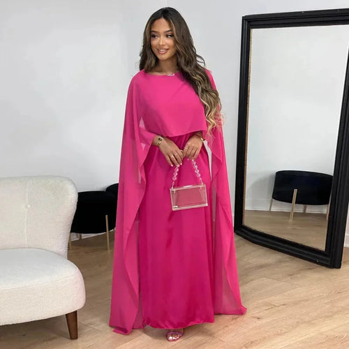 Charlotte | Women's Cape Maxi Dress | Mother Of The Bride-Women Dress-Pick NewYork