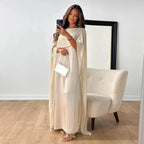 Charlotte | Women's Cape Maxi Dress | Mother Of The Bride-Women Dress-Pick NewYork