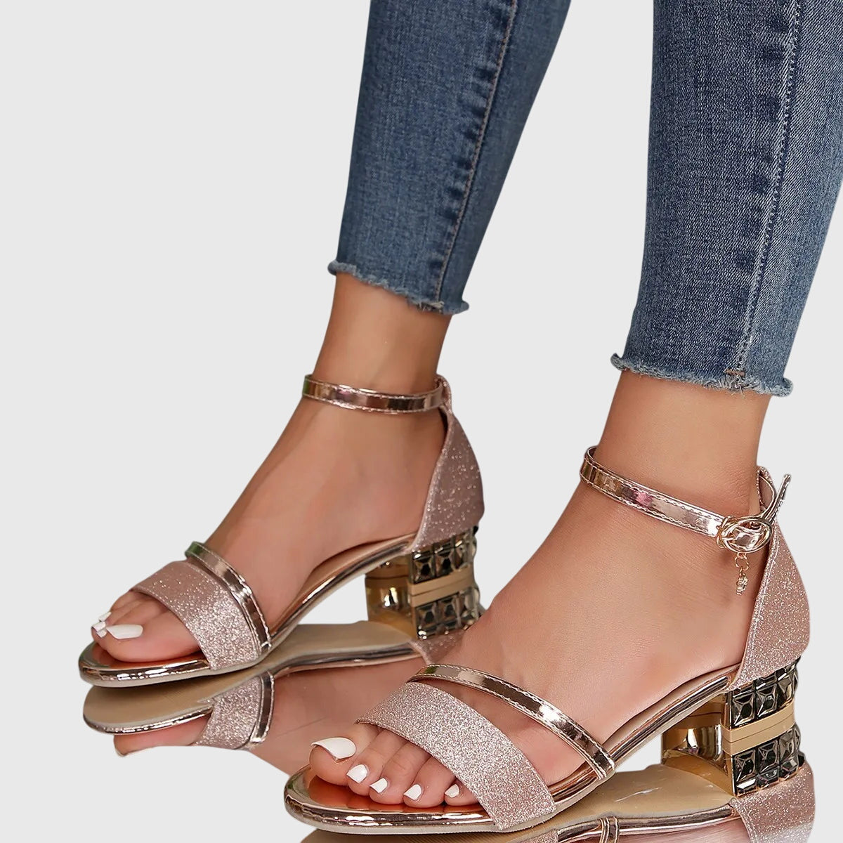 Lily | Women's Block Heel Sandals | Open Toe-Women Sandals-Pick NewYork