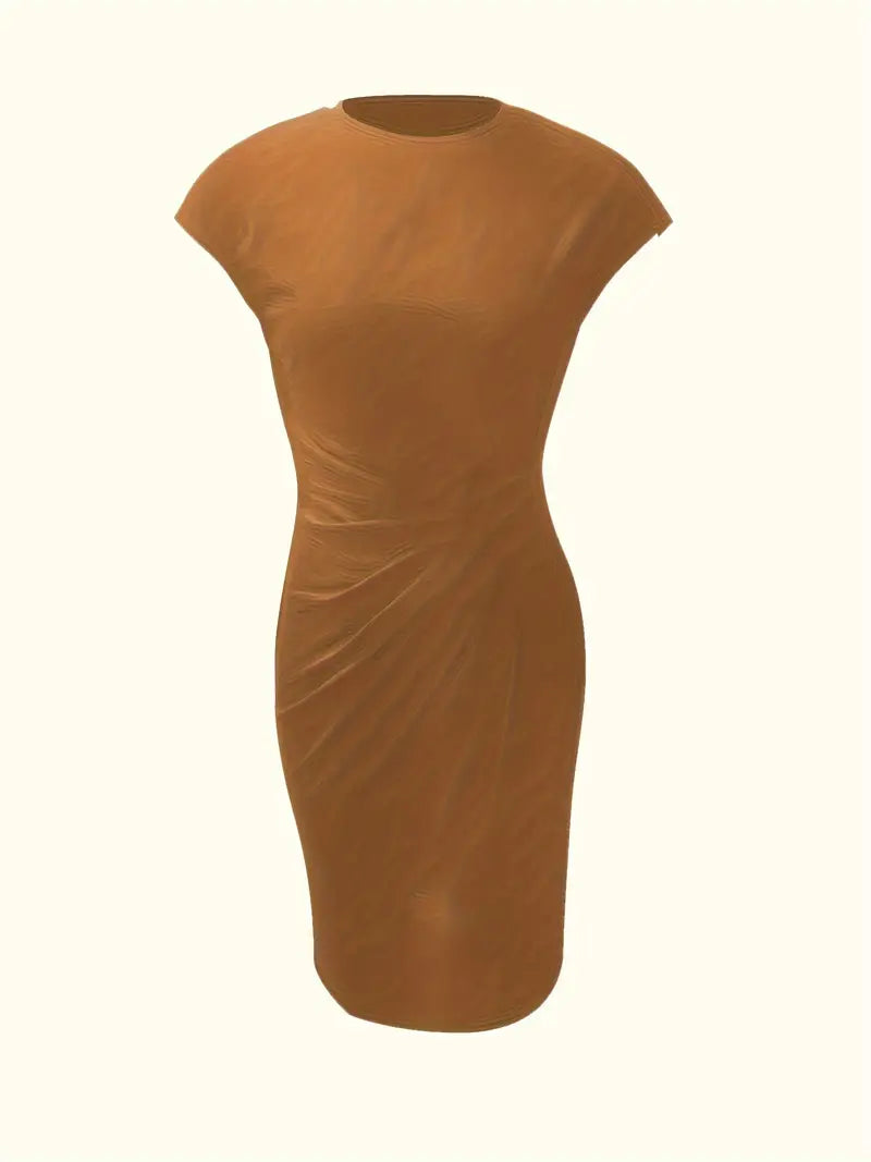 Hannah | Women's Midi Dress | Short Sleeve-Women Dress-Pick NewYork