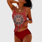 Faith | Women's Printed Tankini | Strappy Swimwear-Women Swimsuit-Pick NewYork
