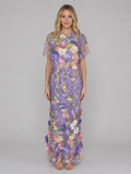 Genevra | Women's Floral Maxi Dress | Embroidered Wedding Guest Dress-Women Dress-Pick NewYork