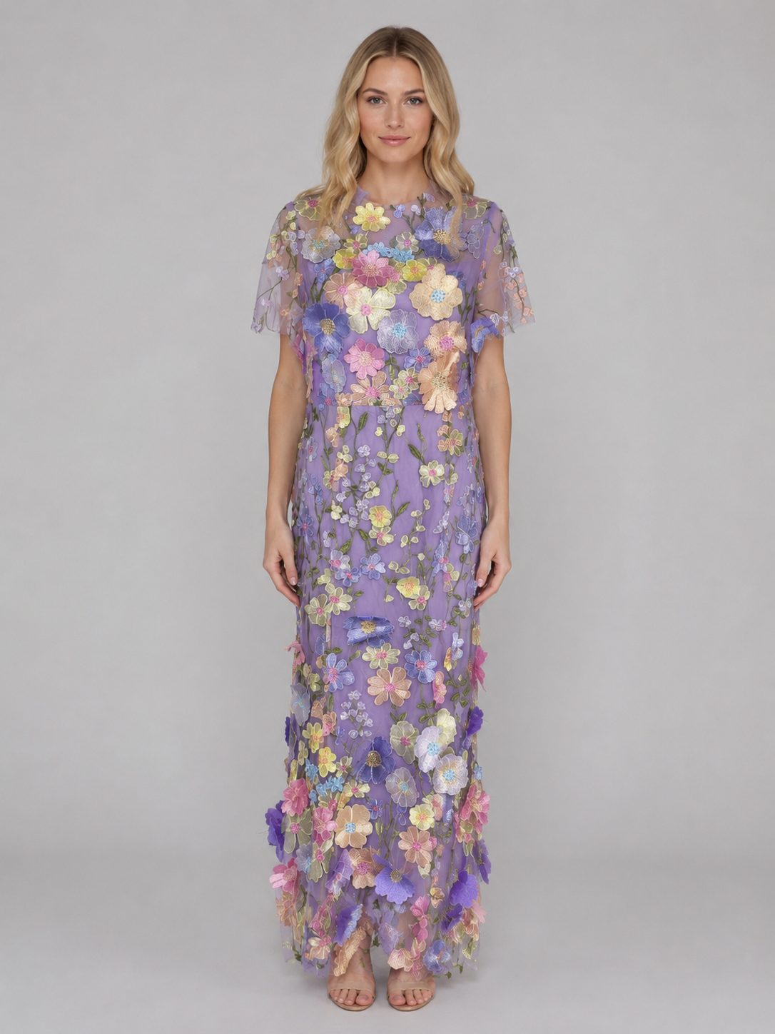 Genevra | Women's Floral Maxi Dress | Embroidered Wedding Guest Dress-Women Dress-Pick NewYork