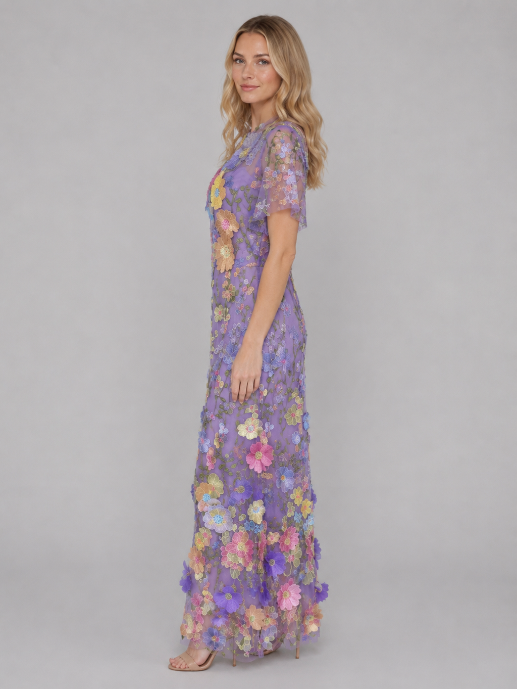 Genevra | Women's Floral Maxi Dress | Embroidered Wedding Guest Dress-Women Dress-Pick NewYork