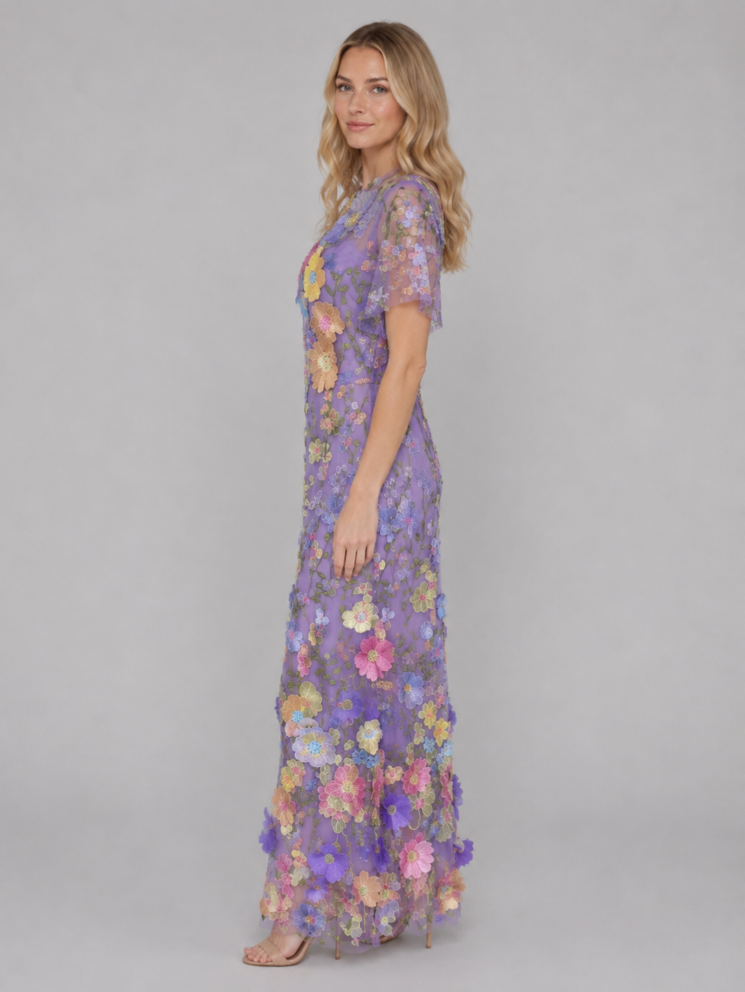 Genevra | Women's Floral Maxi Dress | Embroidered Wedding Guest Dress-Women Dress-Pick NewYork