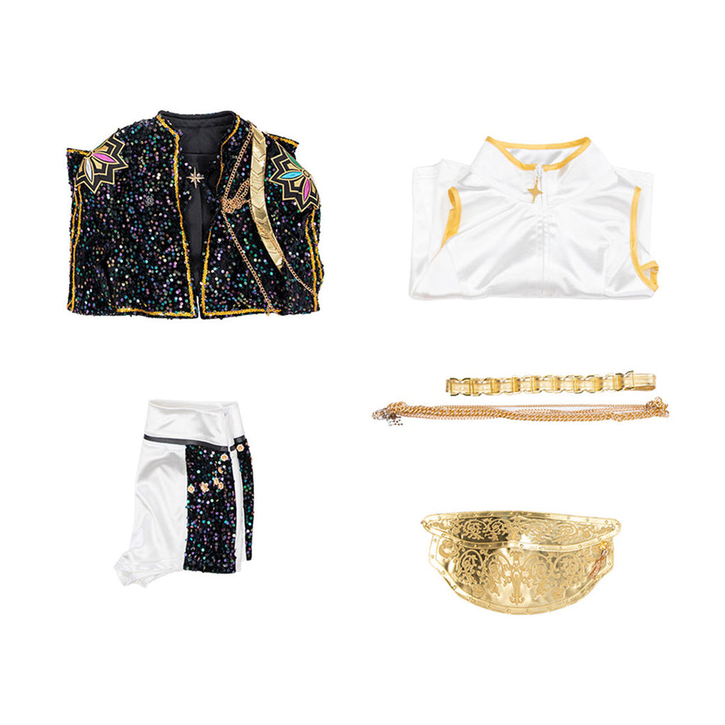 Nova | Women's Kpop Cosplay Costume | Black Gold Outfit-Costume Set-Pick NewYork