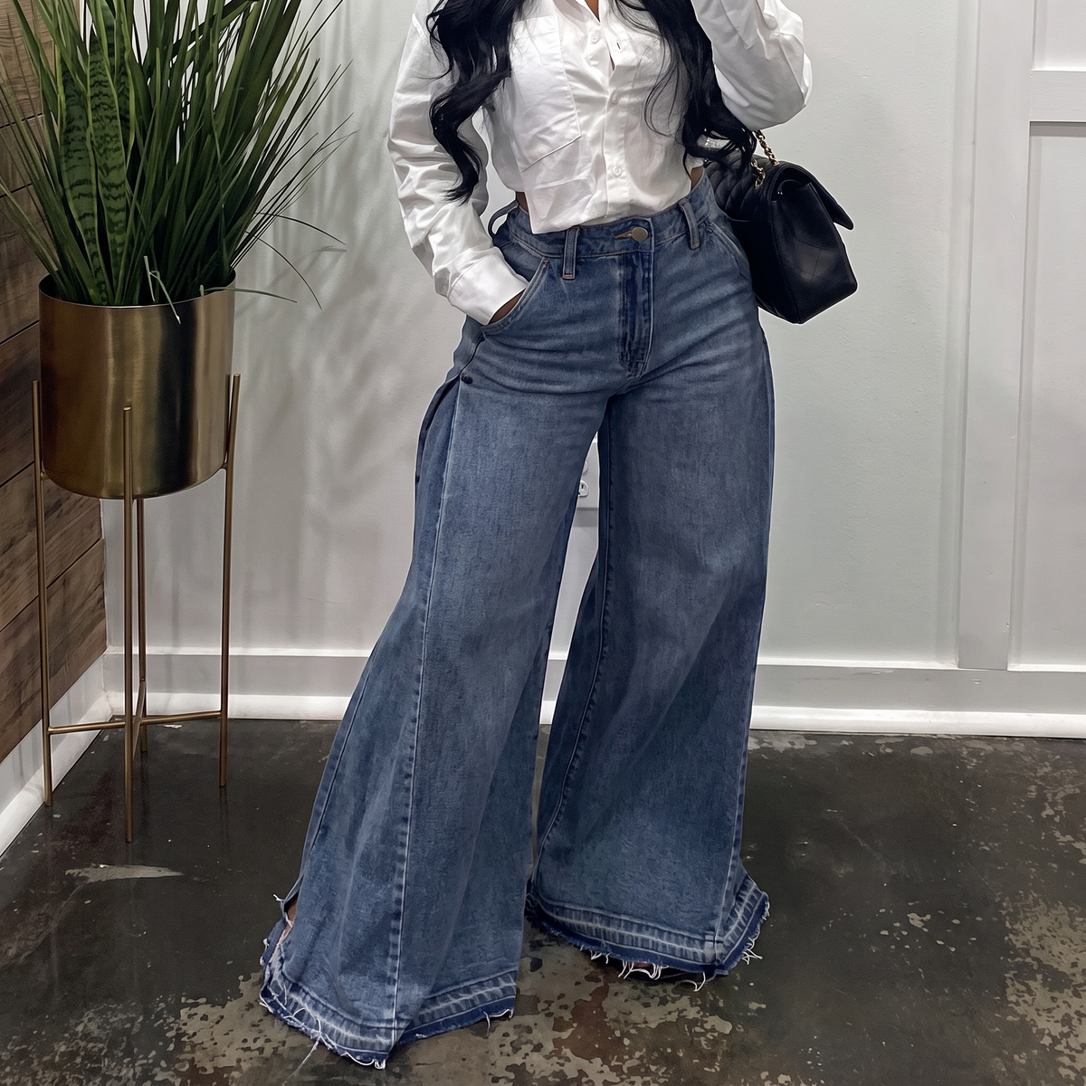 Harper | Women's Wide-Leg Jeans | Floor-Length-PNY