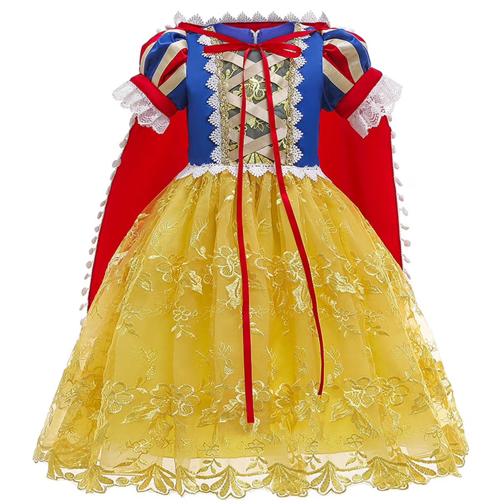 Harriet | Girls Princess Costume Dress | Puff Sleeve Embroidered Dress Fancy Dress Wear-Kids Costume-Pick NewYork