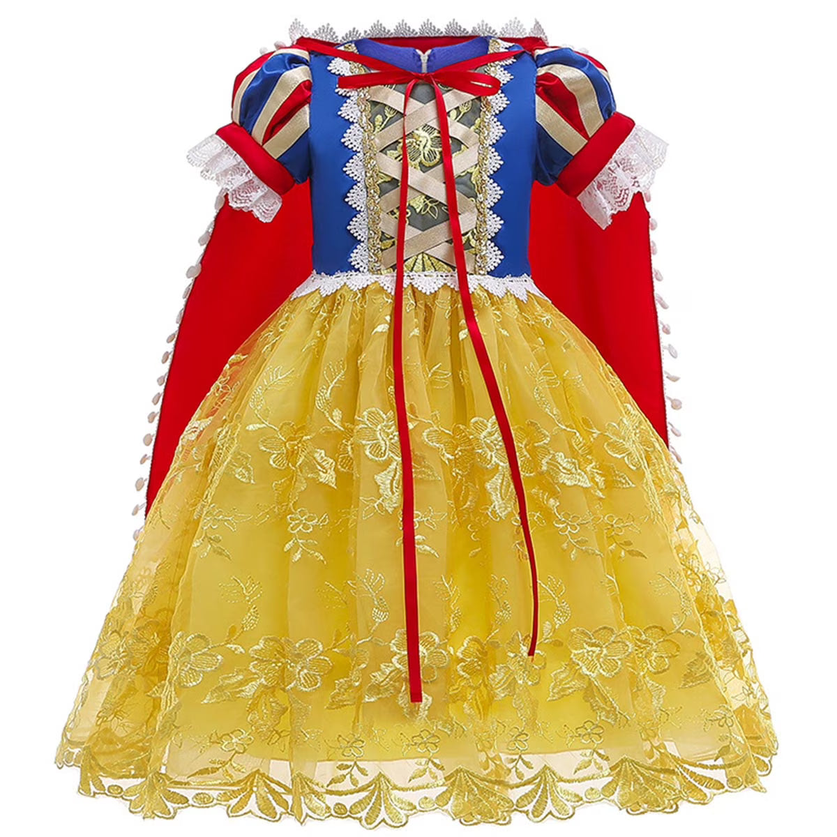 Harriet | Girls Princess Costume Dress | Puff Sleeve Embroidered Dress Fancy Dress Wear-Kids Costume-Pick NewYork