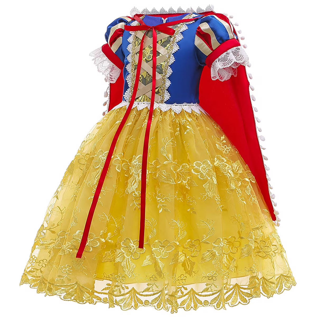 Harriet | Girls Princess Costume Dress | Puff Sleeve Embroidered Dress Fancy Dress Wear-Kids Costume-Pick NewYork