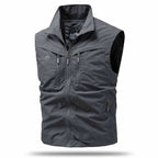 Hudson | Men’s Utility Vest | Zip Front Multi Pocket Outdoor Wear-Men Vest-Pick NewYork