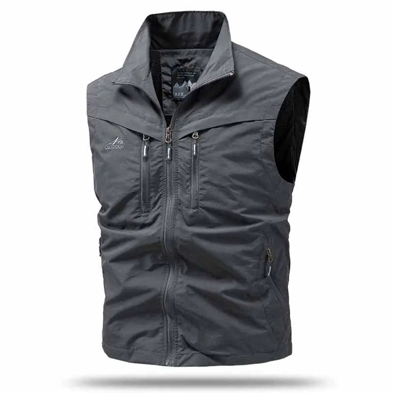Hudson | Men’s Utility Vest | Zip Front Multi Pocket Outdoor Wear-Men Vest-Pick NewYork