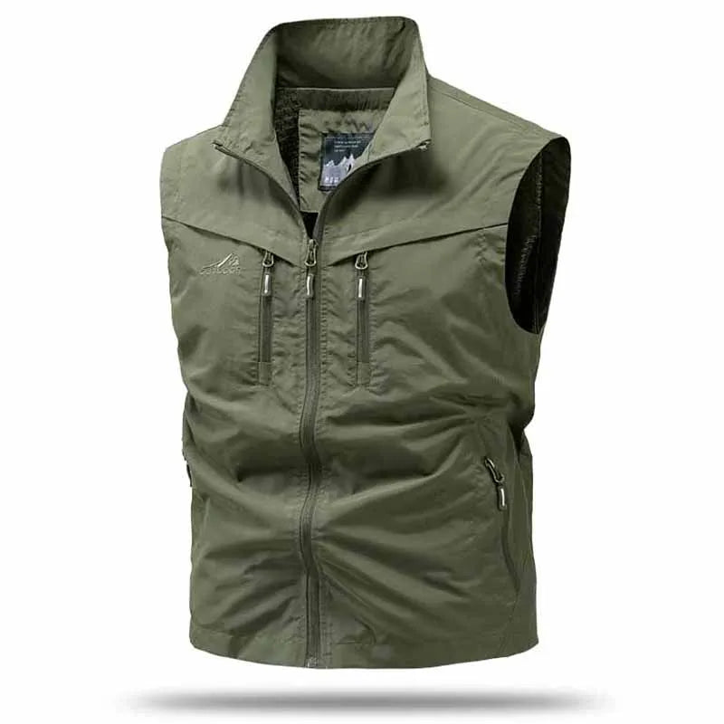 Hudson | Men’s Utility Vest | Zip Front Multi Pocket Outdoor Wear-Men Vest-Pick NewYork