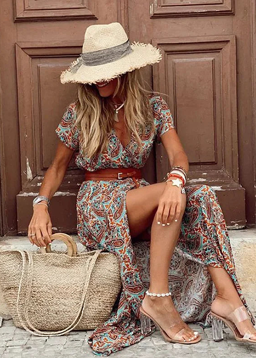 Savannah | Women's Boho Maxi Dress | Sleeveless-Women Dress-Pick NewYork