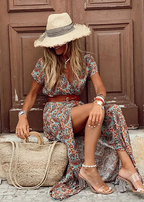 Savannah | Women's Boho Maxi Dress | Sleeveless-Women Dress-Pick NewYork