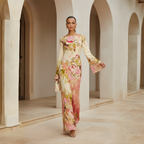 Isabella | Women's Floral Maxi Dress | Long Sleeve Wedding Guest Dress-Women Dress-Pick NewYork