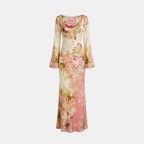 Isabella | Women's Floral Maxi Dress | Long Sleeve Wedding Guest Dress-Women Dress-Pick NewYork