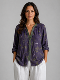 Isadora | Women's Printed Blouse | Long Sleeve Casual Top-Women Blouse-Pick NewYork