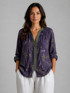 Isadora | Women's Printed Blouse | Long Sleeve Casual Top-Women Blouse-Pick NewYork