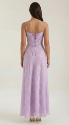 Isla | Women's Floral Applique Maxi Dress | Sweetheart Neck Wedding Guest-Women Dress-Pick NewYork