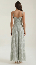 Isla | Women's Floral Applique Maxi Dress | Sweetheart Neck Wedding Guest-Women Dress-Pick NewYork