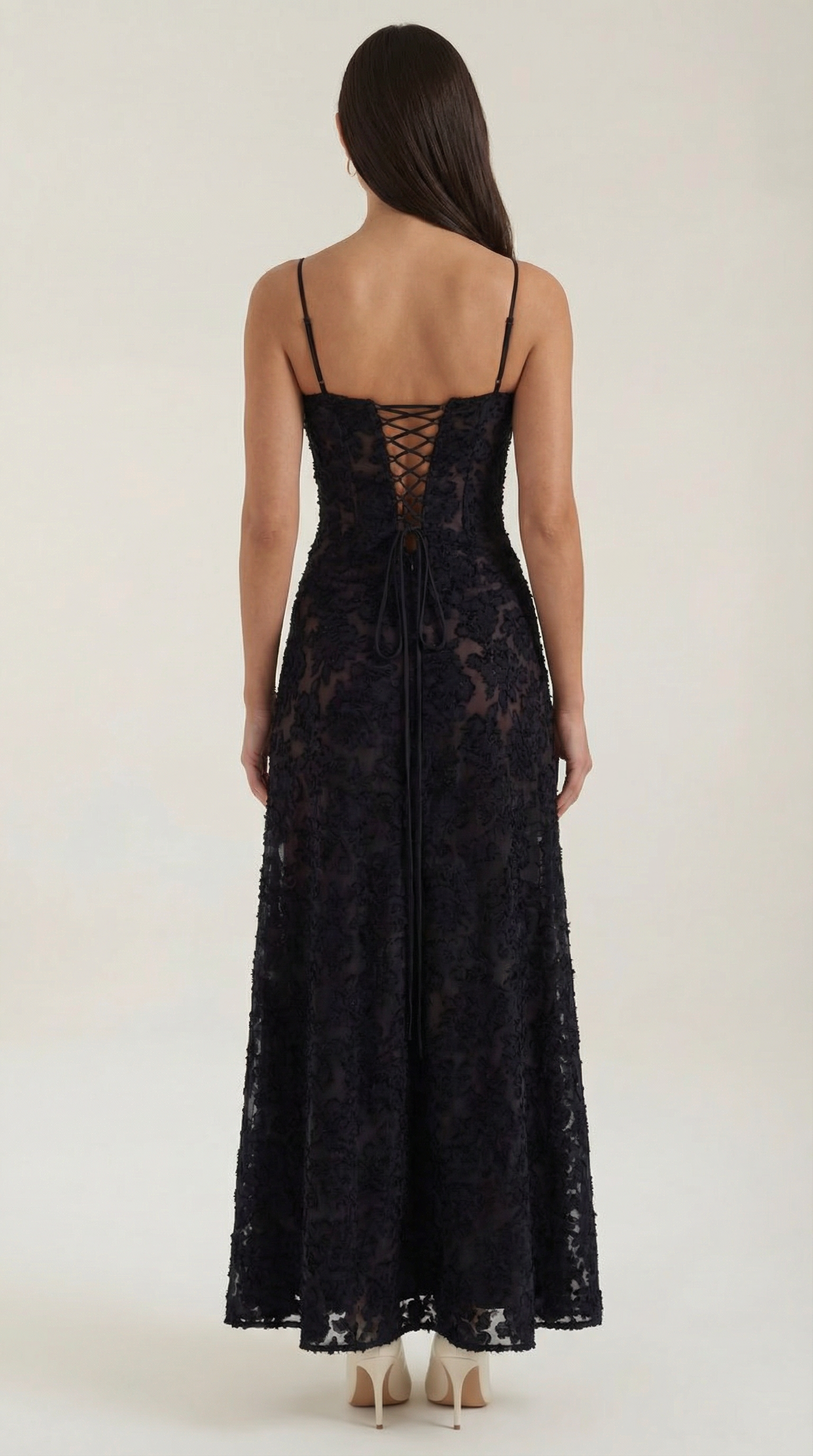 Isla | Women's Floral Applique Maxi Dress | Sweetheart Neck Wedding Guest-Women Dress-Pick NewYork