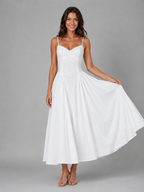 Juliette | Women's A Line Maxi Dress | Spaghetti Strap Bridal Shower Dress-Women's Dress-Pick NewYork
