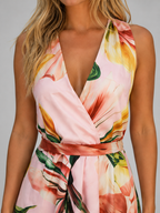 Juliette | Women's Floral Print Maxi Dress | Wrap V Neck-Women Dress-Pick NewYork