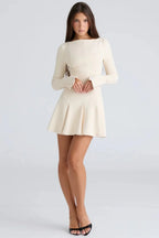 Juliette | Women’s Mini Dress | Long Sleeve Engagement Party-Women Dress-Pick NewYork