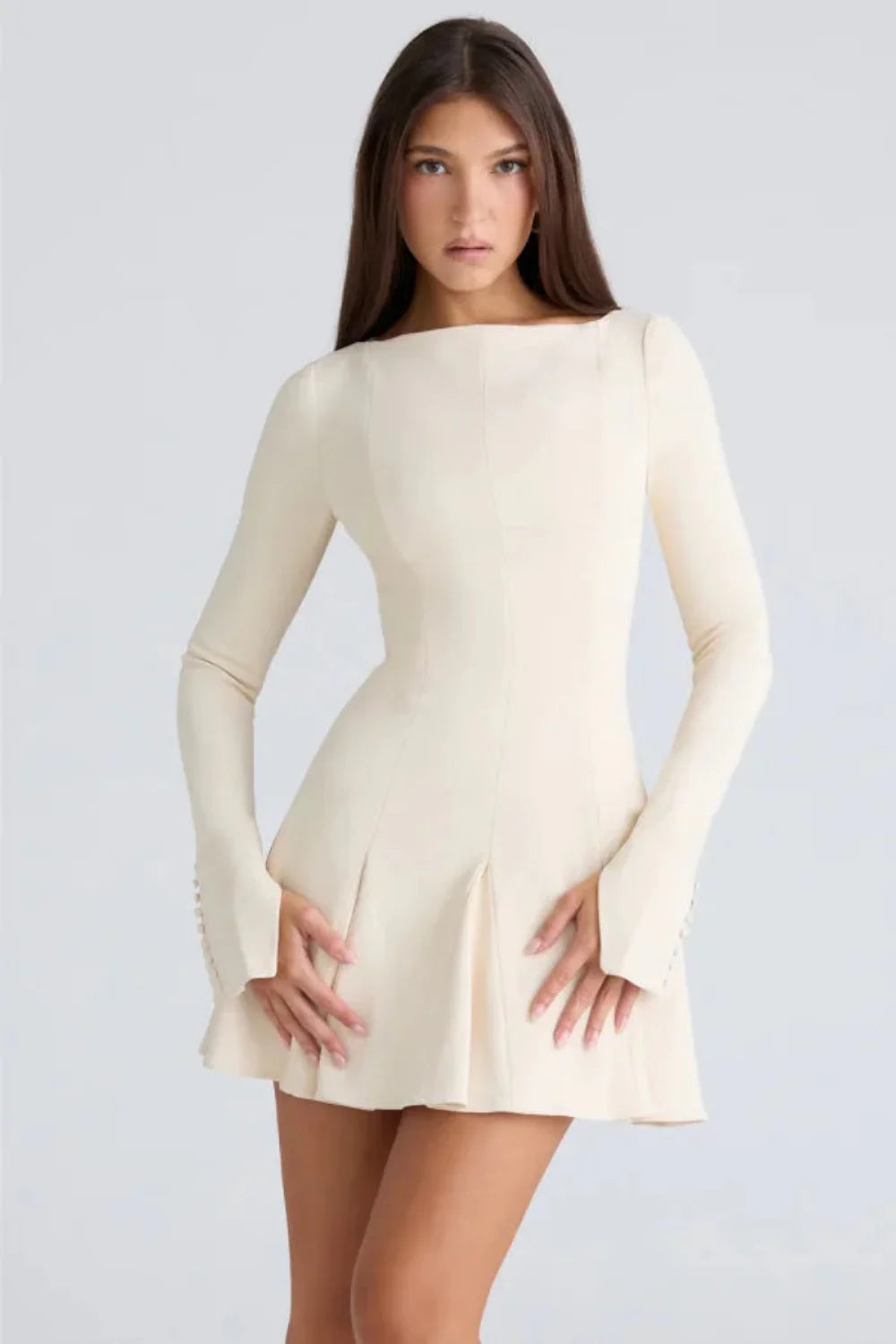 Juliette | Women’s Mini Dress | Long Sleeve Engagement Party-Women Dress-Pick NewYork