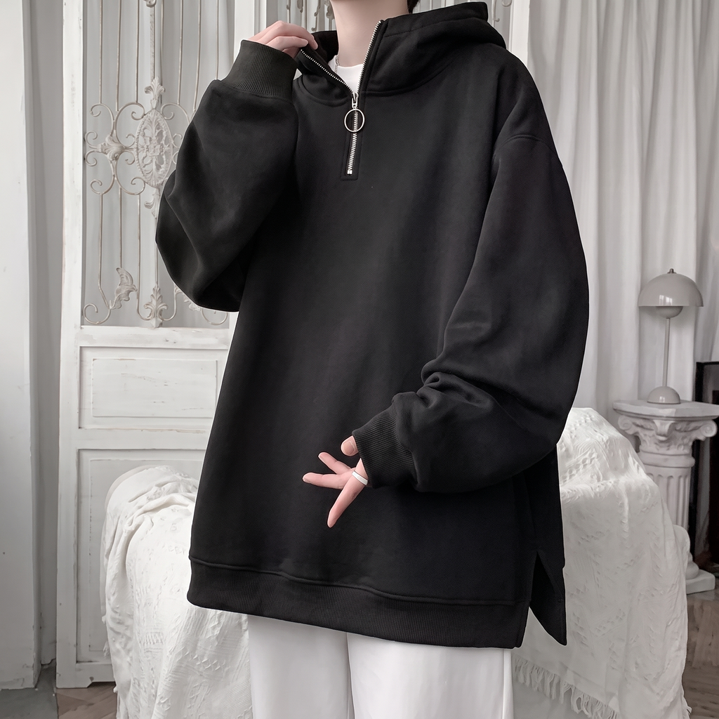 Liam | Men's High-Neck Hoodie | Quarter-Zip-PNY