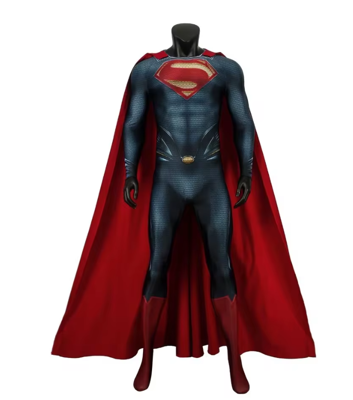 Lincoln | Men's Hero Costume Jumpsuit | Printed Bodysuit Optional Cape Fancy Dress Wear-Costume Set-Pick NewYork