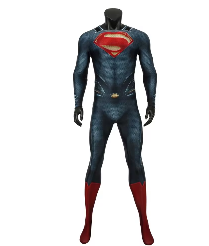 Lincoln | Men's Hero Costume Jumpsuit | Printed Bodysuit Optional Cape Fancy Dress Wear-Costume Set-Pick NewYork